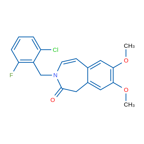3-[(2-Chloro-6-fluorophenyl)methyl]-7,8-dimethoxy-2,3-dihydro-1H-3-benzazepin-2-one 1g