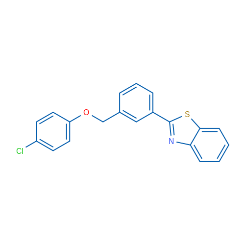 2-{3-[(4-chlorophenoxy)methyl]phenyl}-1,3-benzothiazole 1g