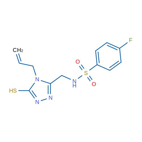 4-Fluoro-N-{[4-(prop-2-en-1-yl)-5-sulfanyl-4H-1,2,4-triazol-3-yl]methyl}benzene-1-sulfonamide 1g