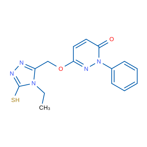 6-[(4-Ethyl-5-sulfanyl-4H-1,2,4-triazol-3-yl)methoxy]-2-phenyl-2,3-dihydropyridazin-3-one 1g