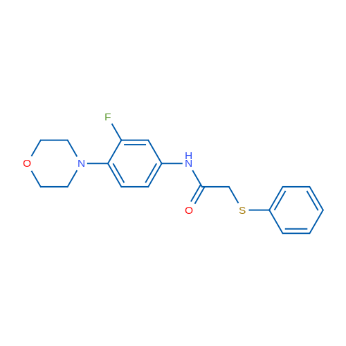 N-[3-Fluoro-4-(morpholin-4-yl)phenyl]-2-(phenylsulfanyl)acetamide 1g