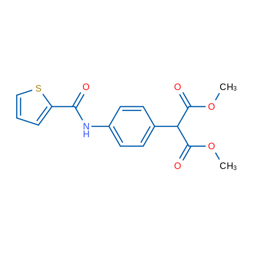 1,3-Dimethyl 2-[4-(thiophene-2-amido)phenyl]propanedioate 1g