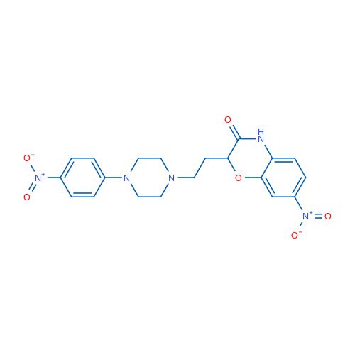 7-Nitro-2-{2-[4-(4-nitrophenyl)piperazin-1-yl]ethyl}-3,4-dihydro-2H-1,4-benzoxazin-3-one 1g
