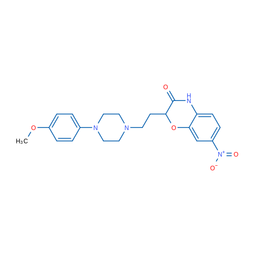 2-{2-[4-(4-methoxyphenyl)piperazin-1-yl]ethyl}-7-nitro-3,4-dihydro-2H-1,4-benzoxazin-3-one 1g