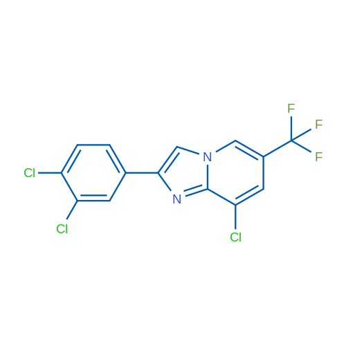 8-Chloro-2-(3,4-dichlorophenyl)-6-(trifluoromethyl)imidazo[1,2-a]pyridine 1g