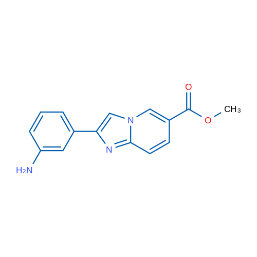 Methyl 2-(3-aminophenyl)imidazo[1,2-a]pyridine-6-carboxylate 10mg