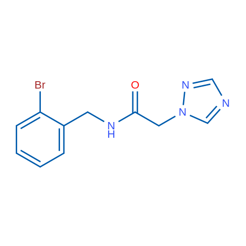 N-[(2-Bromophenyl)methyl]-2-(1H-1,2,4-triazol-1-yl)acetamide 1g