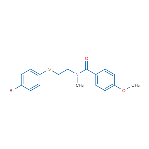 N-{2-[(4-bromophenyl)sulfanyl]ethyl}-4-methoxy-N-methylbenzamide 1g