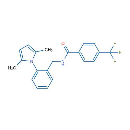 N-{[2-(2,5-dimethyl-1H-pyrrol-1-yl)phenyl]methyl}-4-(trifluoromethyl)benzamide 1g