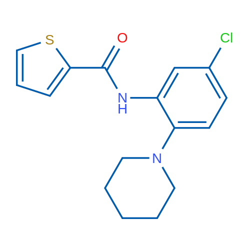 N-[5-Chloro-2-(piperidin-1-yl)phenyl]thiophene-2-carboxamide 1g