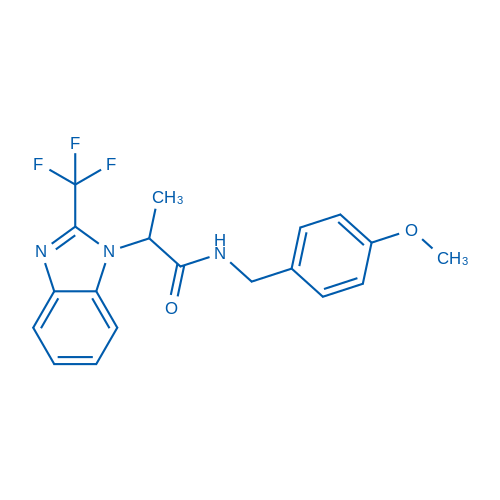 N-[(4-Methoxyphenyl)methyl]-2-[2-(trifluoromethyl)-1H-1,3-benzodiazol-1-yl]propanamide 1g