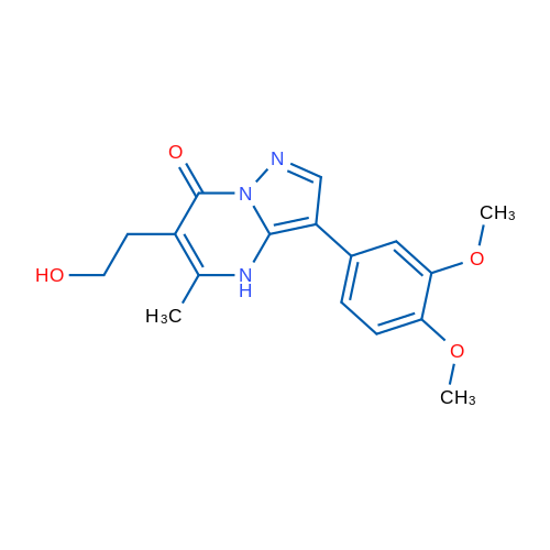 3-(3,4-Dimethoxyphenyl)-6-(2-hydroxyethyl)-5-methyl-4H,7H-pyrazolo[1,5-a]pyrimidin-7-one 1g