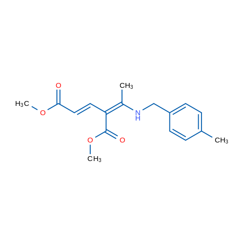 1,5-Dimethyl (2E,4Z)-4-(1-{[(4-methylphenyl)methyl]amino}ethylidene)pent-2-enedioate 1g