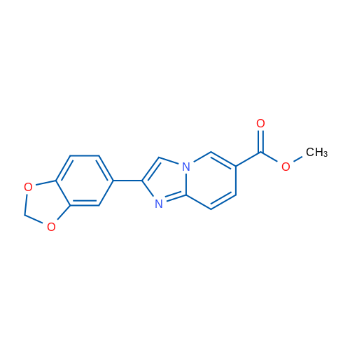 Methyl 2-(2H-1,3-benzodioxol-5-yl)imidazo[1,2-a]pyridine-6-carboxylate 1g
