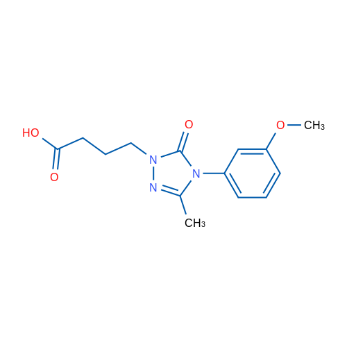 4-[4-(3-Methoxyphenyl)-3-methyl-5-oxo-4,5-dihydro-1H-1,2,4-triazol-1-yl]butanoic acid 1g