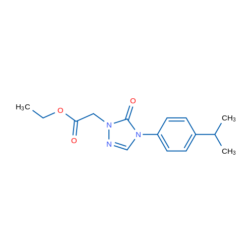 Ethyl 2-{5-oxo-4-[4-(propan-2-yl)phenyl]-4,5-dihydro-1H-1,2,4-triazol-1-yl}acetate 1g