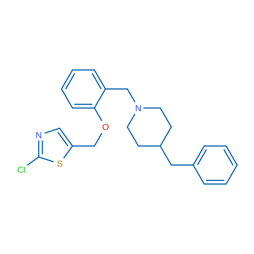 4-Benzyl-1-({2-[(2-chloro-1,3-thiazol-5-yl)methoxy]phenyl}methyl)piperidine 1g