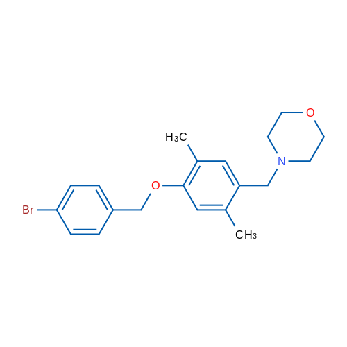 4-({4-[(4-bromophenyl)methoxy]-2,5-dimethylphenyl}methyl)morpholine 1g