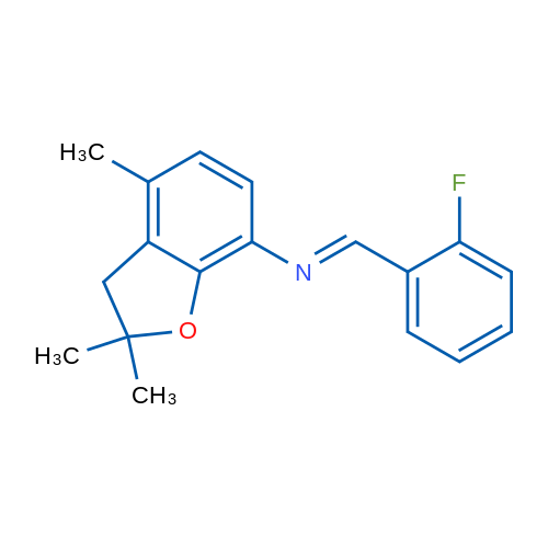 (1E)-1-(2-Fluorophenyl)-N-(2,2,4-trimethyl-2,3-dihydro-1-benzofuran-7-yl)methanimine 1g