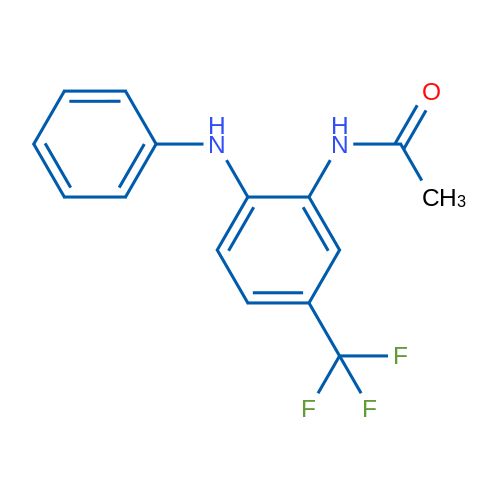 N-[2-(Phenylamino)-5-(trifluoromethyl)phenyl]acetamide 1g
