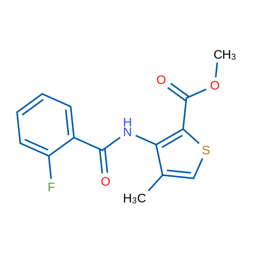 Methyl 3-(2-fluorobenzamido)-4-methylthiophene-2-carboxylate 1g