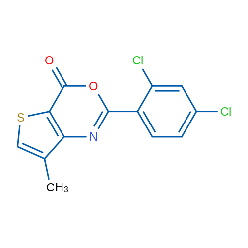 2-(2,4-Dichlorophenyl)-7-methyl-4H-thieno[3,2-d][1,3]oxazin-4-one 1g