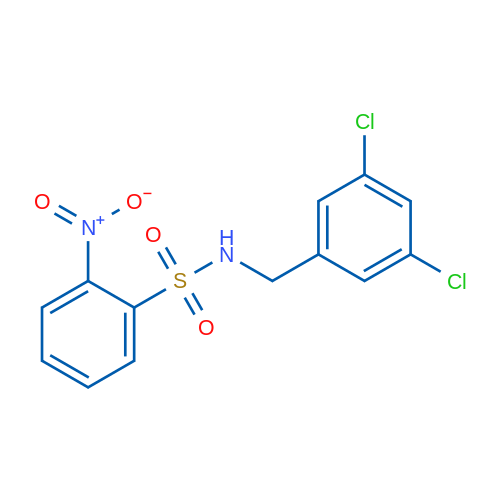 N-[(3,5-Dichlorophenyl)methyl]-2-nitrobenzene-1-sulfonamide 1g