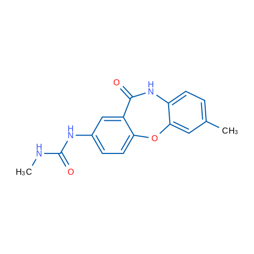 3-Methyl-1-{5-methyl-10-oxo-2-oxa-9-azatricyclo[9.4.0.0^{3,8}]pentadeca-1(11),3(8),4,6,12,14-hexaen-13-yl}urea 1g