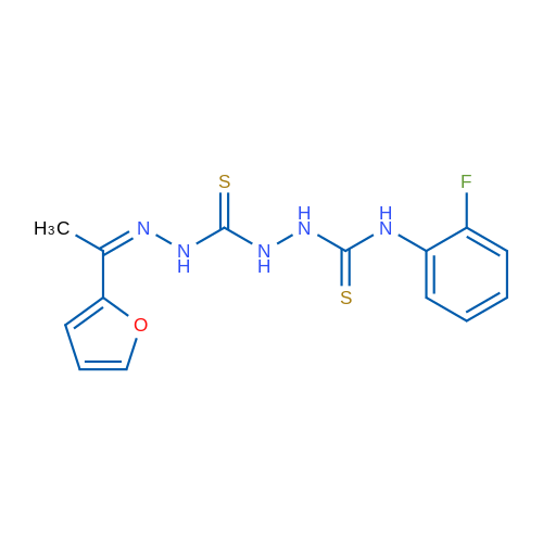 1-(2-Fluorophenyl)-3-({[(Z)-[1-(furan-2-yl)ethylidene]amino]carbamothioyl}amino)thiourea 1g
