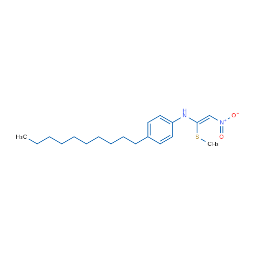 4-Decyl-N-[(Z)-1-(methylsulfanyl)-2-nitroethenyl]aniline 1g