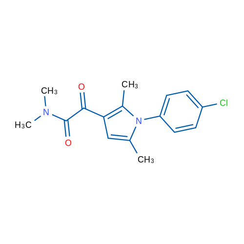 2-[1-(4-Chlorophenyl)-2,5-dimethyl-1H-pyrrol-3-yl]-N,N-dimethyl-2-oxoacetamide 1g