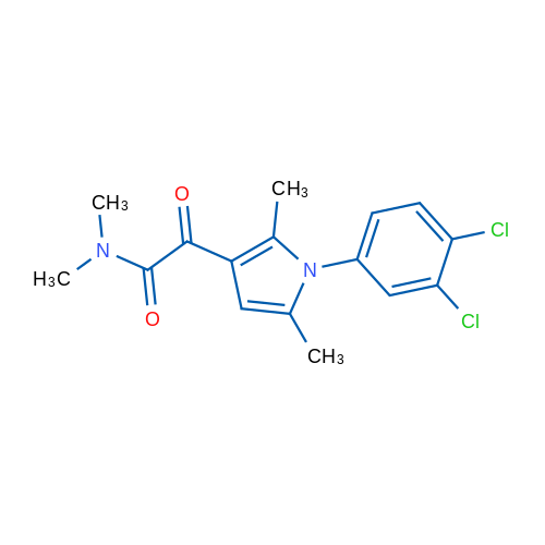 2-[1-(3,4-Dichlorophenyl)-2,5-dimethyl-1H-pyrrol-3-yl]-N,N-dimethyl-2-oxoacetamide 1g