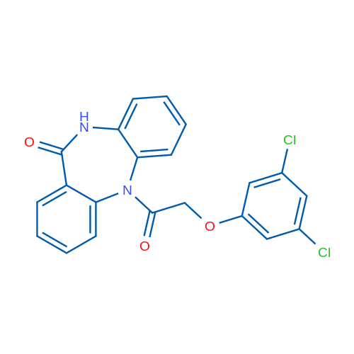 2-[2-(3,5-Dichlorophenoxy)acetyl]-2,9-diazatricyclo[9.4.0.0^{3,8}]pentadeca-1(15),3(8),4,6,11,13-hexaen-10-one 1g