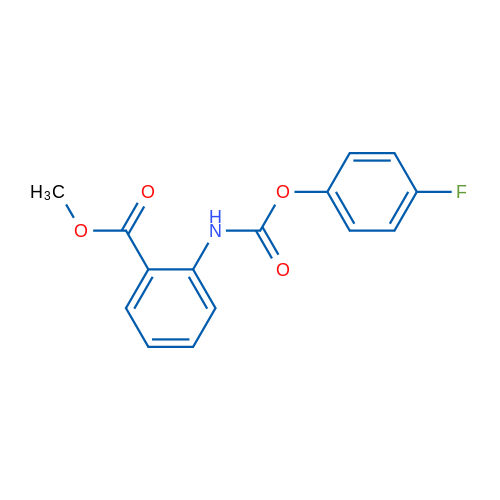 Methyl 2-{[(4-fluorophenoxy)carbonyl]amino}benzoate 1g