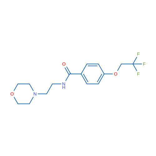 N-[2-(Morpholin-4-yl)ethyl]-4-(2,2,2-trifluoroethoxy)benzamide 1g