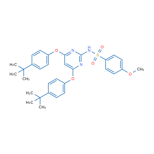 N-[4,6-Bis(4-tert-butylphenoxy)pyrimidin-2-yl]-4-methoxybenzene-1-sulfonamide 1g