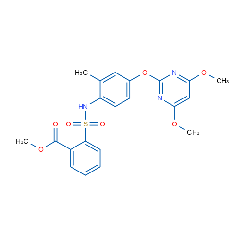 Methyl 2-({4-[(4,6-dimethoxypyrimidin-2-yl)oxy]-2-methylphenyl}sulfamoyl)benzoate 1g