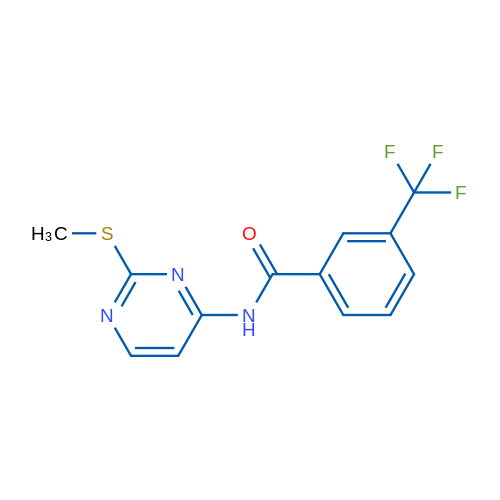 N-[2-(Methylsulfanyl)pyrimidin-4-yl]-3-(trifluoromethyl)benzamide 1g