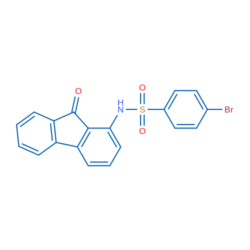 4-Bromo-N-(9-oxo-9H-fluoren-1-yl)benzene-1-sulfonamide 1g