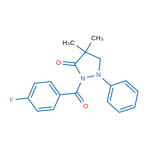 2-(4-Fluorobenzoyl)-4,4-dimethyl-1-phenylpyrazolidin-3-one 1g