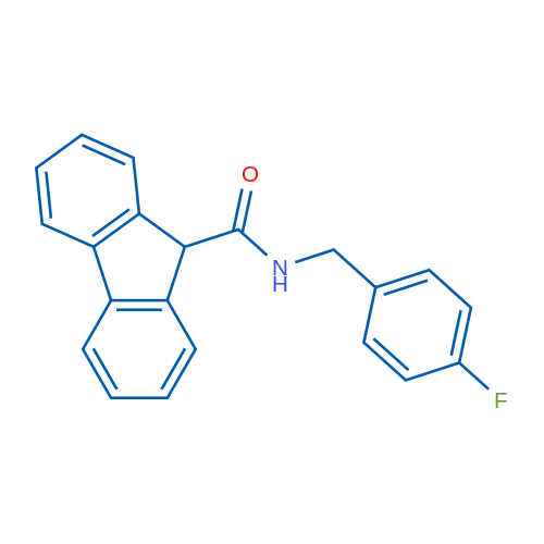 N-[(4-Fluorophenyl)methyl]-9H-fluorene-9-carboxamide 1g