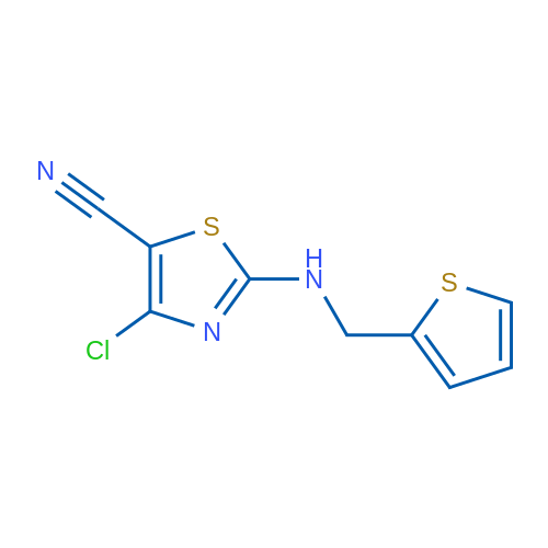 4-Chloro-2-{[(thiophen-2-yl)methyl]amino}-1,3-thiazole-5-carbonitrile 1g