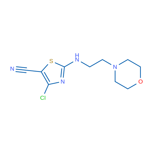 4-Chloro-2-{[2-(morpholin-4-yl)ethyl]amino}-1,3-thiazole-5-carbonitrile 1g