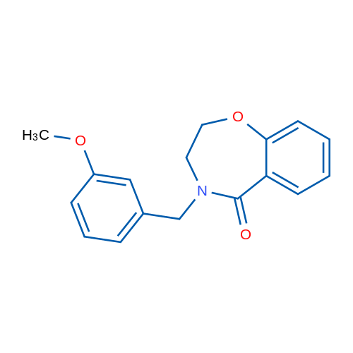 4-[(3-Methoxyphenyl)methyl]-2,3,4,5-tetrahydro-1,4-benzoxazepin-5-one 1g