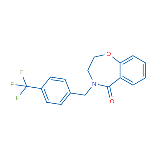 4-{[4-(trifluoromethyl)phenyl]methyl}-2,3,4,5-tetrahydro-1,4-benzoxazepin-5-one 1g