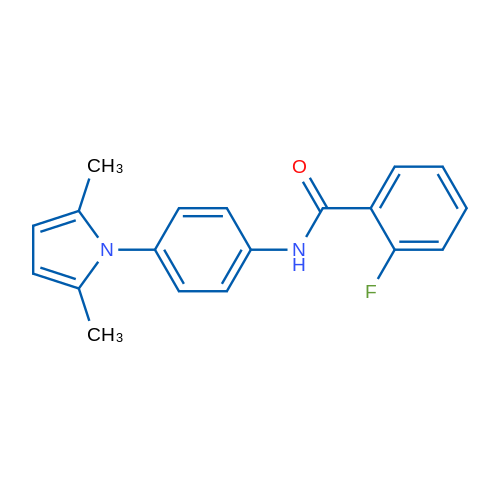 N-[4-(2,5-Dimethyl-1H-pyrrol-1-yl)phenyl]-2-fluorobenzamide 1g