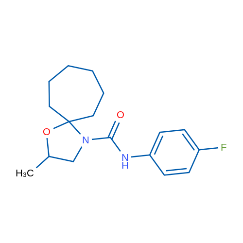N-(4-Fluorophenyl)-2-methyl-1-oxa-4-azaspiro[4.6]undecane-4-carboxamide 1g