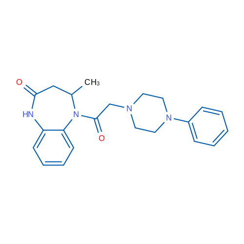 4-Methyl-5-[2-(4-phenylpiperazin-1-yl)acetyl]-2,3,4,5-tetrahydro-1H-1,5-benzodiazepin-2-one 1g