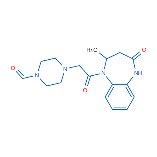 4-[2-(2-Methyl-4-oxo-2,3,4,5-tetrahydro-1H-1,5-benzodiazepin-1-yl)-2-oxoethyl]piperazine-1-carbaldehyde 1g
