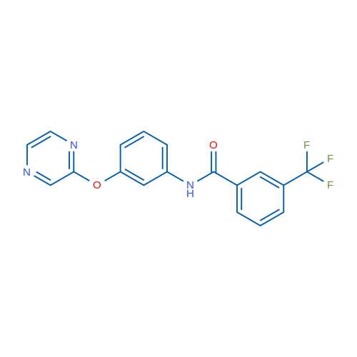 N-[3-(Pyrazin-2-yloxy)phenyl]-3-(trifluoromethyl)benzamide 1g